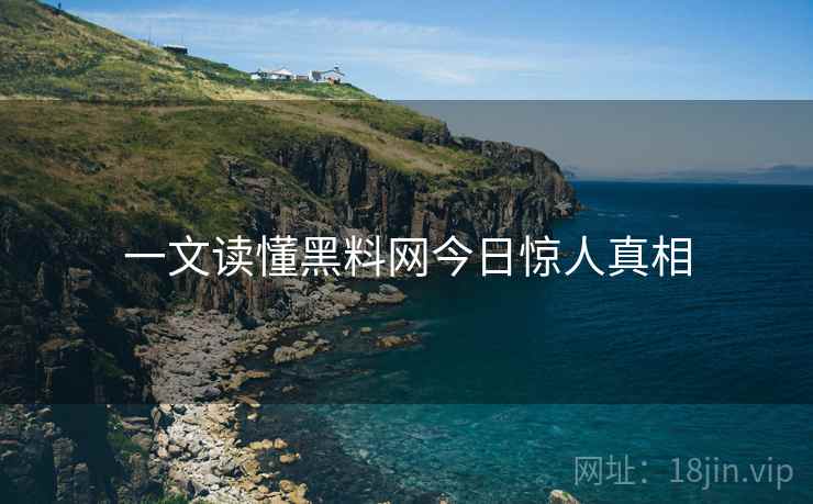 一文读懂黑料网今日惊人真相