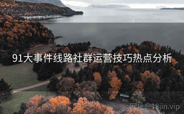91大事件线路社群运营技巧热点分析