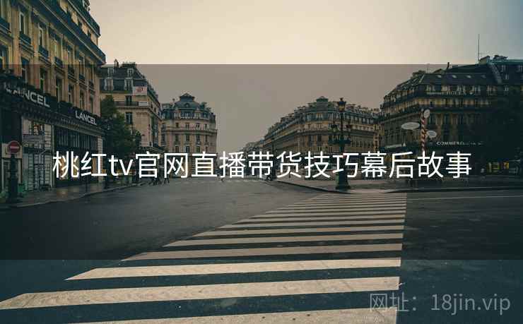 桃红tv官网直播带货技巧幕后故事